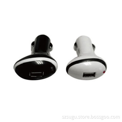 Good-quality White and Black Circle Mobile Phone Car Battery Charger